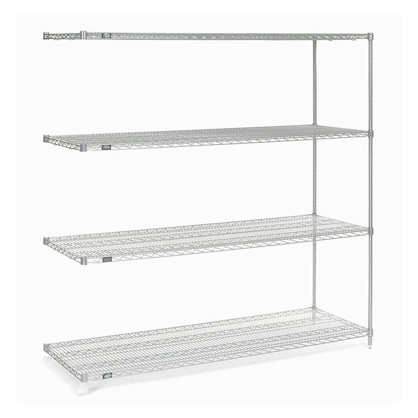 Nexel Wire Shelving Add-On, Poly-Z-Brite, 60W x 21D x 74H A21607Z - main